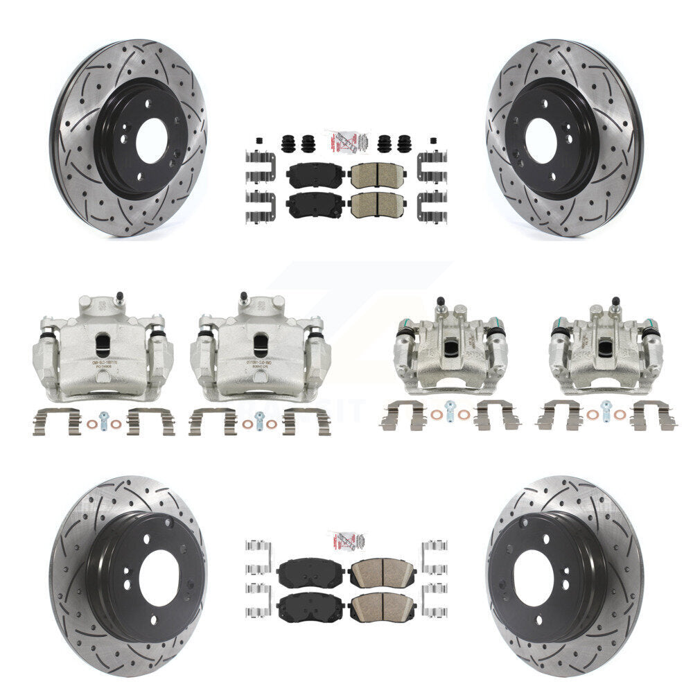 Transit Auto KCD-100722N Disc Brake Kit for 2016 Hyundai Sonata - Front and Rear product image