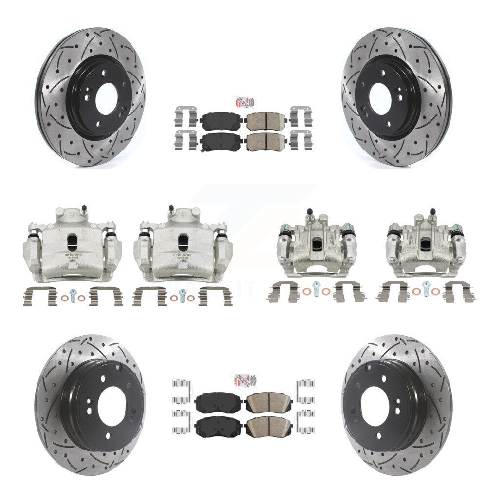Transit Auto KCD-100723N Disc Brake Kit for 2016 Hyundai Sonata - Front and Rear product image