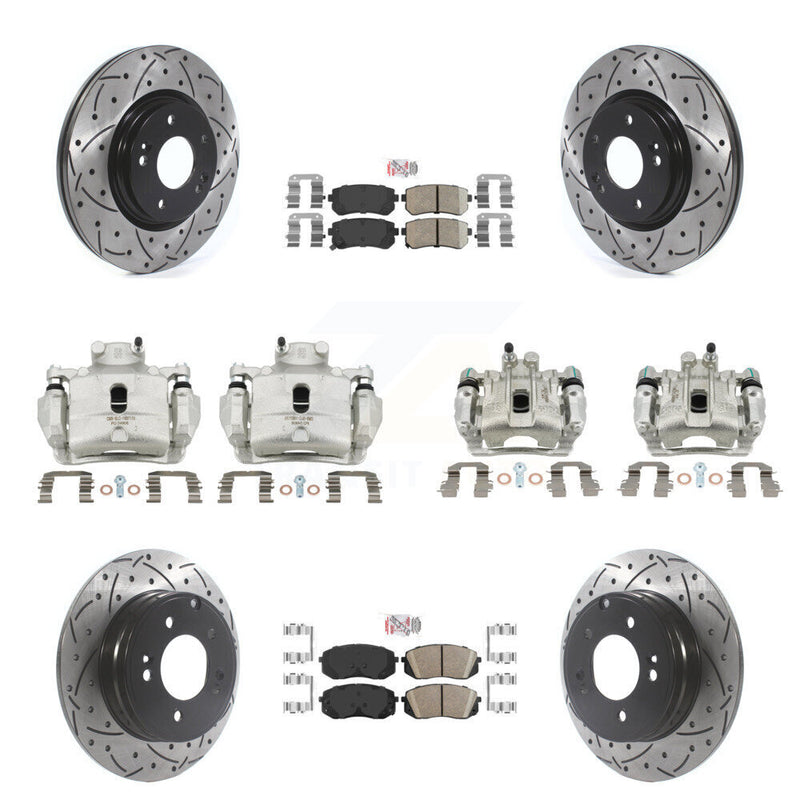 Transit Auto KCD-100723N Disc Brake Kit for 2016 Hyundai Sonata - Front and Rear product image