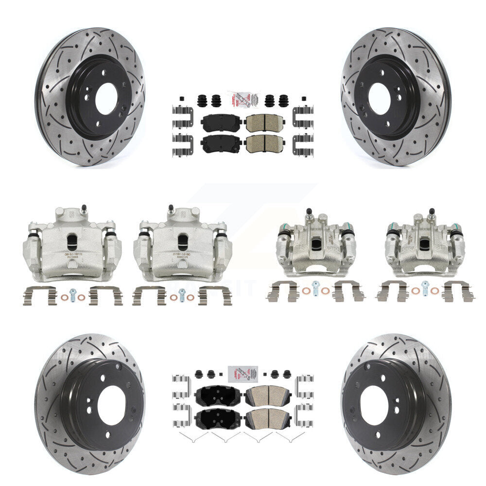 Transit Auto KCD-100724N Disc Brake Kit for 2016 Hyundai Sonata - Front and Rear product image