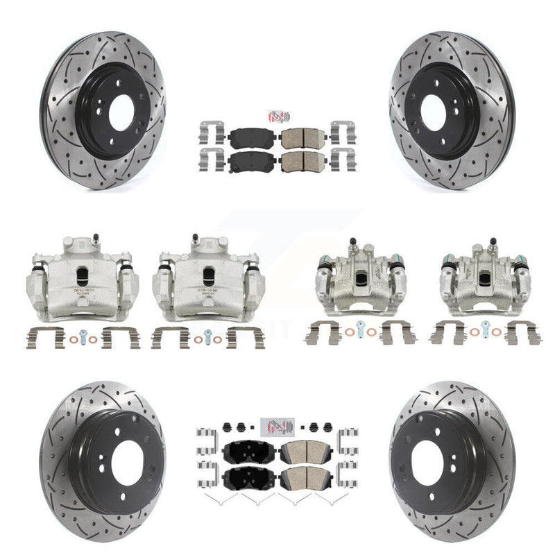 Transit Auto KCD-100725N Disc Brake Kit for 2016 Hyundai Sonata - Front and Rear product image