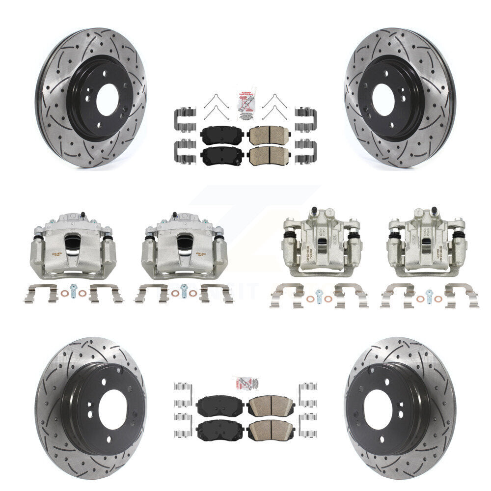 Transit Auto KCD-100726N Disc Brake Kit for 2017-2019 Kia Optima - Front and Rear product image