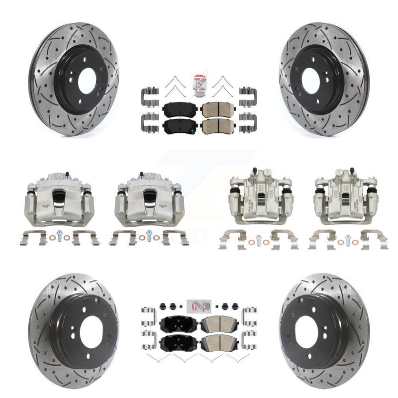 Transit Auto KCD-100727N Disc Brake Kit for 2017-2019 Kia Optima - Front and Rear product image