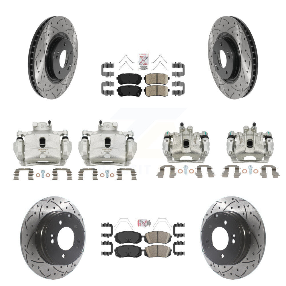 Transit Auto KCD-100730N Disc Brake Kit for 2016-2019 Kia Optima - Front and Rear product image
