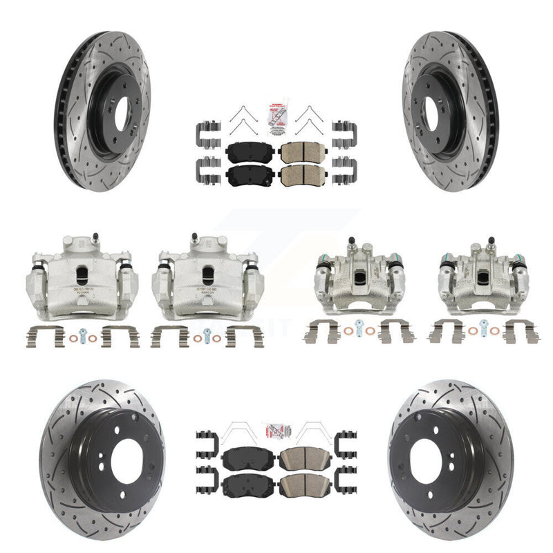 Transit Auto KCD-100730N Disc Brake Kit for 2016-2019 Kia Optima - Front and Rear product image