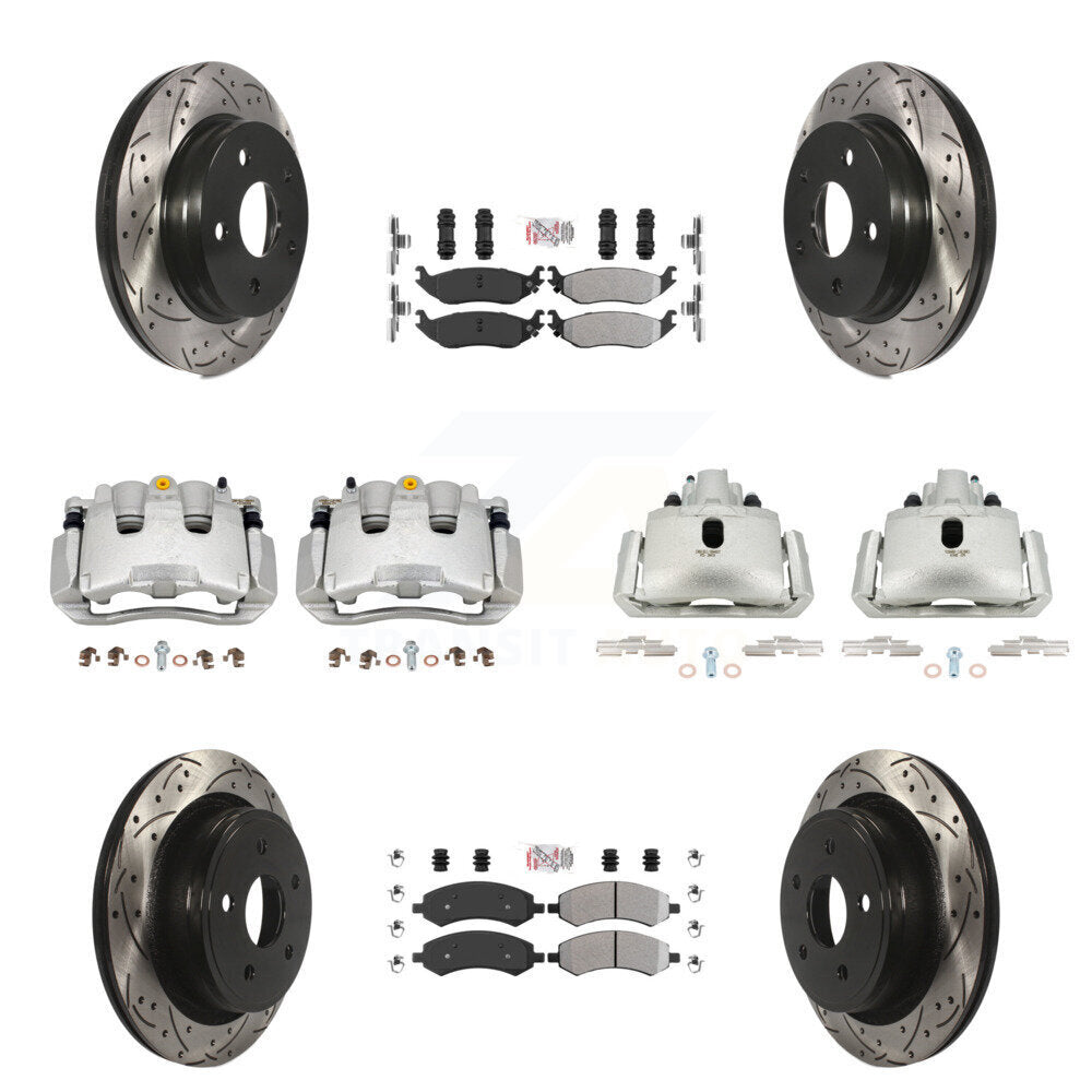 Transit Auto KCD-100741N Disc Brake Kit for 2007-2009 Chrysler Aspen, Dodge Durango - Front and Rear product image