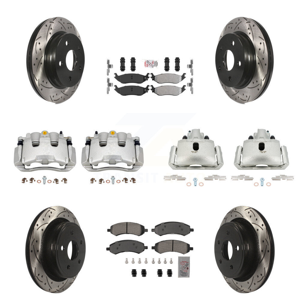 Transit Auto KCD-100743N Disc Brake Kit for 2007-2009 Chrysler Aspen, Dodge Durango - Front and Rear product image