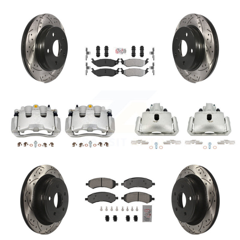 Transit Auto KCD-100743N Disc Brake Kit for 2007-2009 Chrysler Aspen, Dodge Durango - Front and Rear product image