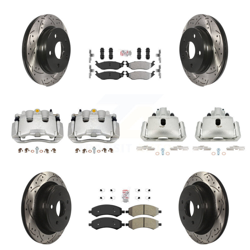 Transit Auto KCD-100745N Disc Brake Kit for 2007-2009 Chrysler Aspen, Dodge Durango - Front and Rear product image