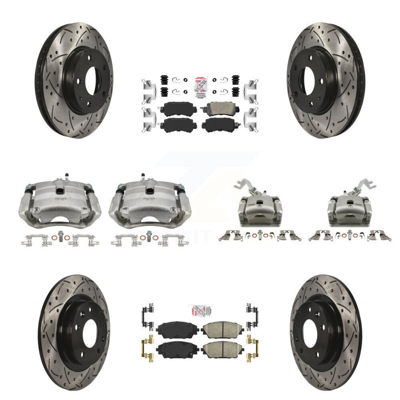 Transit Auto KCD-100756N Disc Brake Kit for 2016-2018 Mazda CX-3 - Front and Rear product image