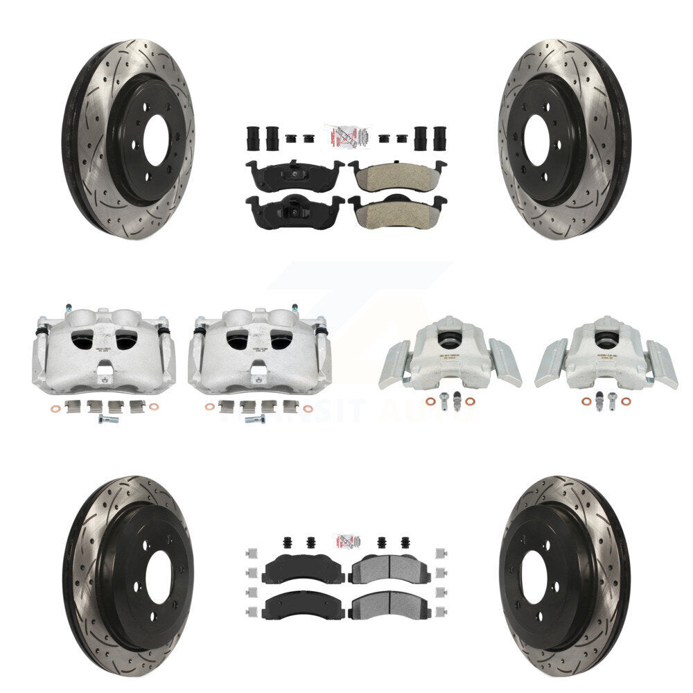 Transit Auto KCD-100758N Disc Brake Kit for 2010-2017 Ford Expedition, Lincoln Navigator - Front and Rear product image