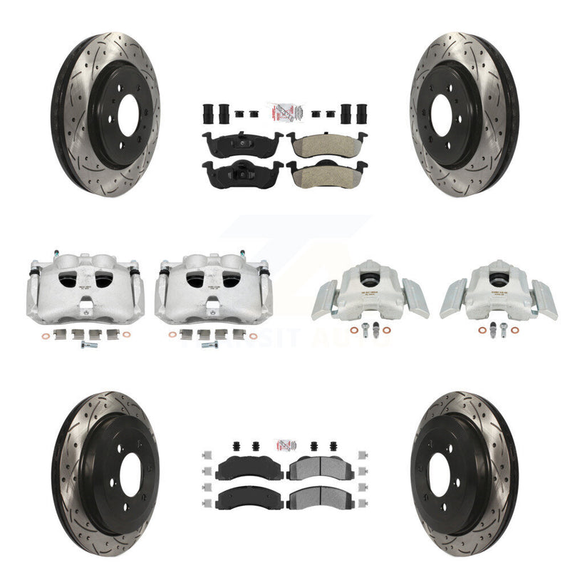 Transit Auto KCD-100758N Disc Brake Kit for 2010-2017 Ford Expedition, Lincoln Navigator - Front and Rear product image