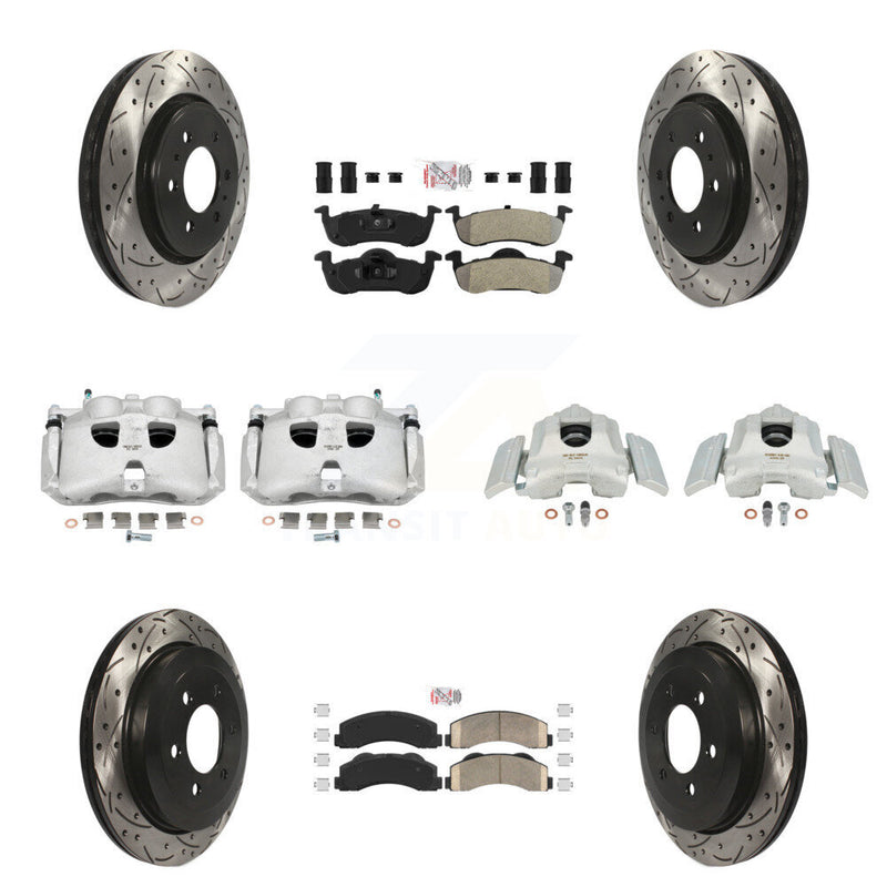 Transit Auto KCD-100759N Disc Brake Kit for 2010-2017 Ford Expedition, Lincoln Navigator - Front and Rear product image