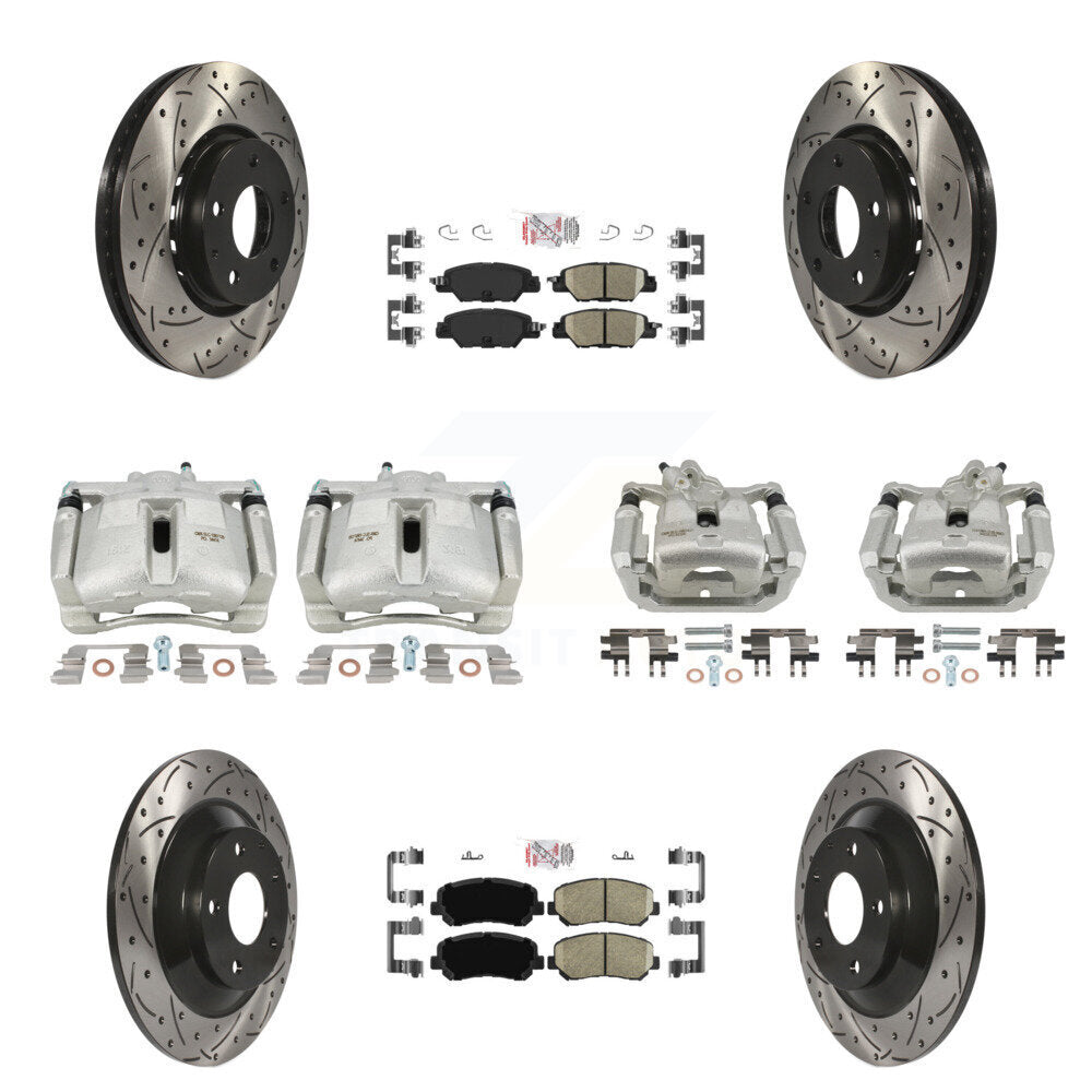 Transit Auto KCD-100761N Disc Brake Kit for 2016-2022 Mazda CX-5 - Front and Rear product image