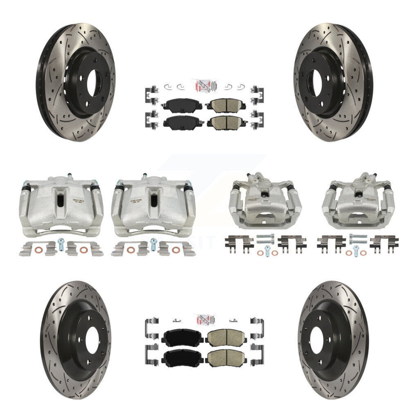 Transit Auto KCD-100761N Disc Brake Kit for 2016-2022 Mazda CX-5 - Front and Rear product image