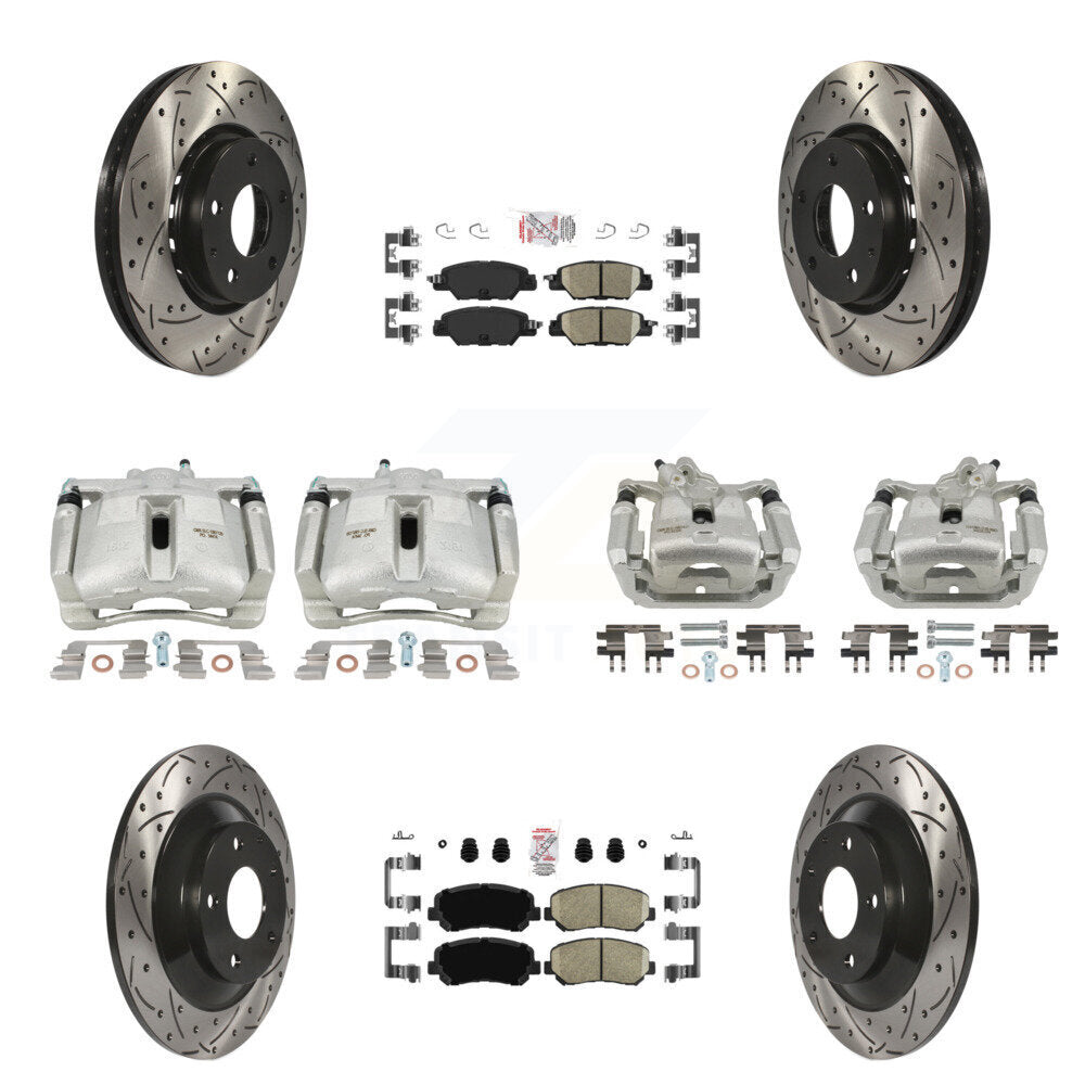 Transit Auto KCD-100762N Disc Brake Kit for 2016-2022 Mazda CX-5 - Front and Rear product image