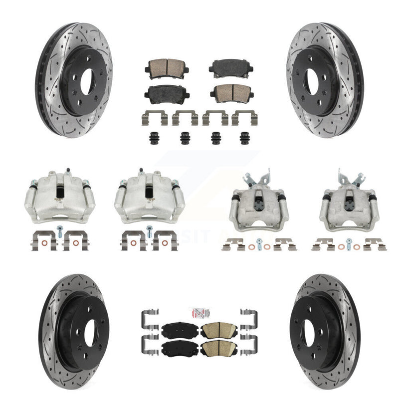 Transit Auto KCD-100764N Disc Brake Kit for 2013 Chevrolet Malibu - Front and Rear product image