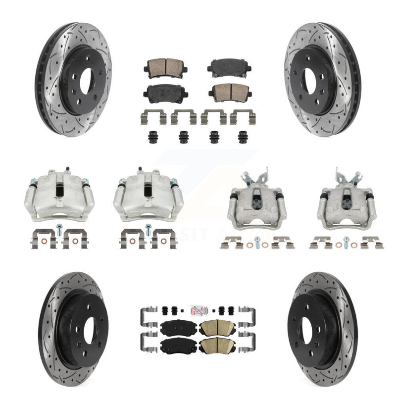 Transit Auto KCD-100766N Disc Brake Kit for 2013 Chevrolet Malibu - Front and Rear product image