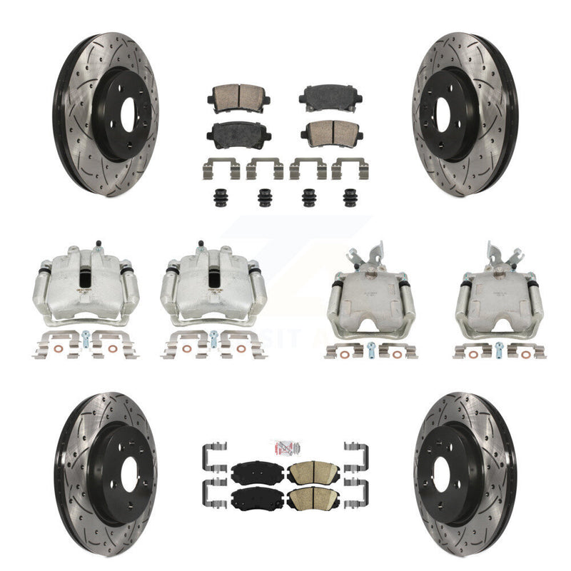 Transit Auto KCD-100768N Disc Brake Kit for 2013-2020 Chevrolet Impala, Chevrolet Malibu - Front and Rear product image