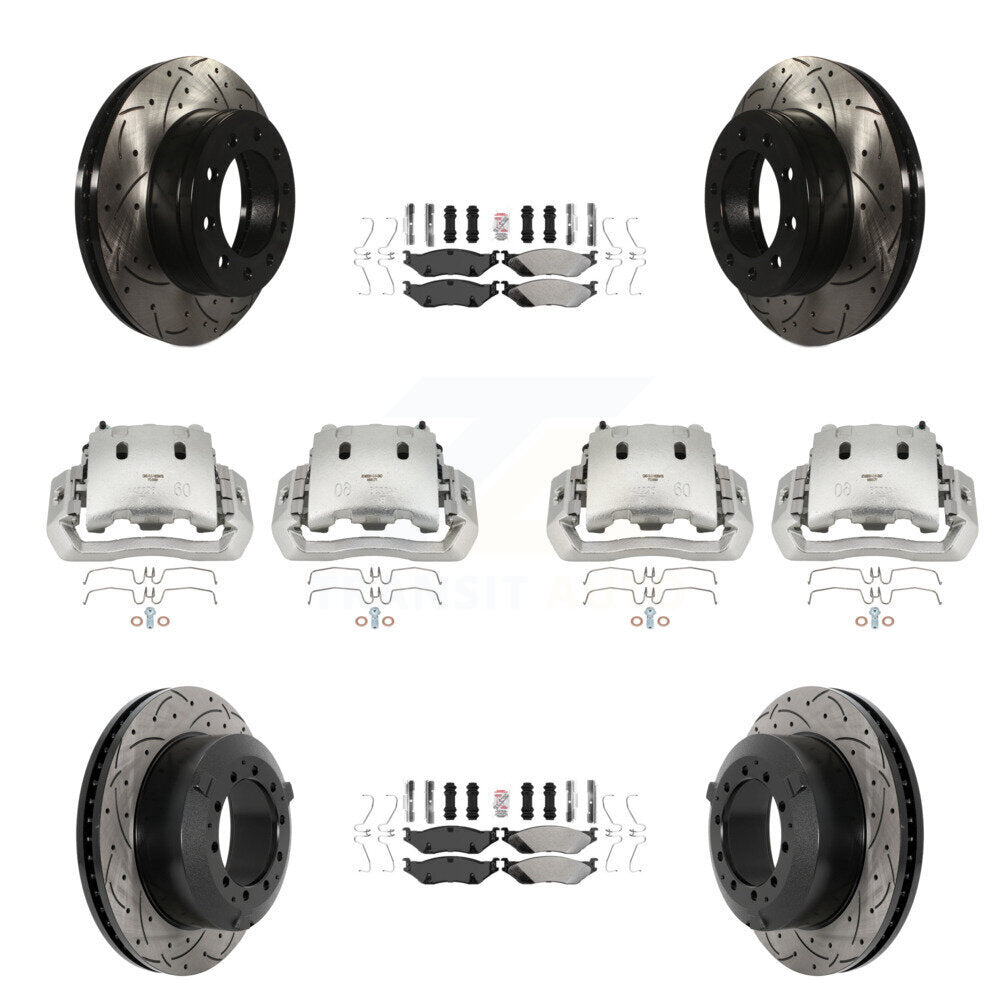 Transit Auto KCD-100771N Disc Brake Kit for 2005-2016 Ford F-450 Super Duty, International CF500, International CF600 & more - Front and Rear product image