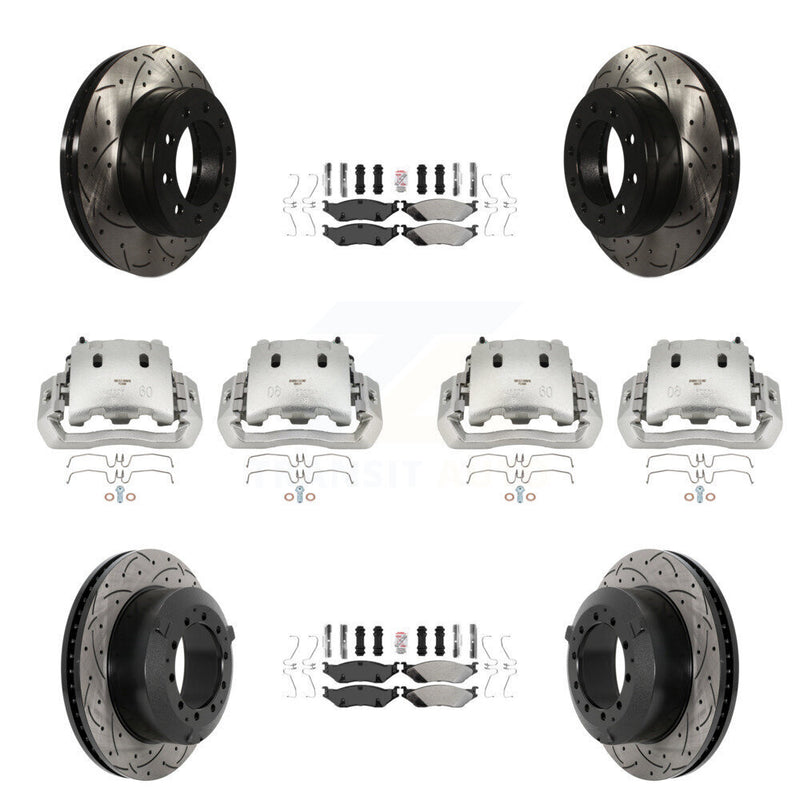 Transit Auto KCD-100771N Disc Brake Kit for 2005-2016 Ford F-450 Super Duty, International CF500, International CF600 & more - Front and Rear product image