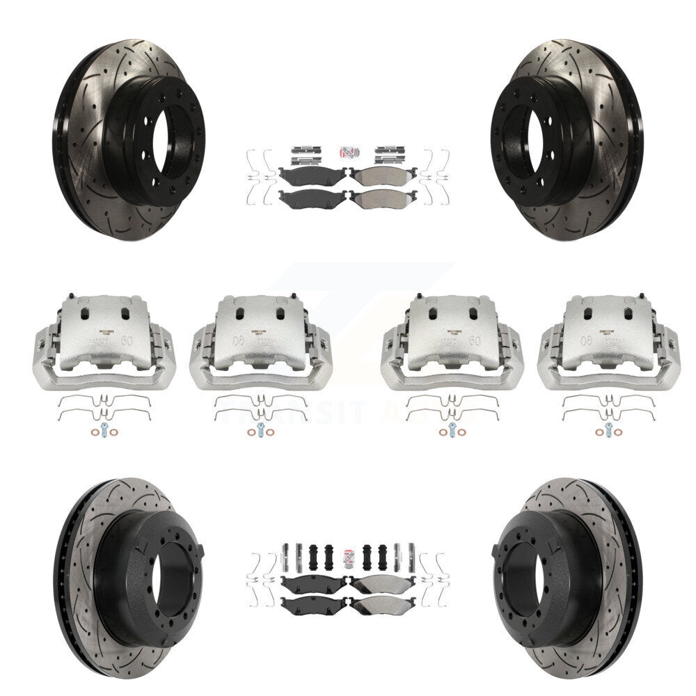 Transit Auto KCD-100772N Disc Brake Kit for 2005-2016 Ford F-450 Super Duty, International CF500, International CF600 & more - Front and Rear product image