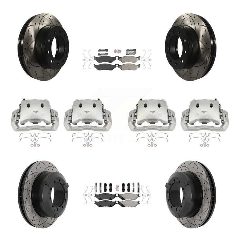 Transit Auto KCD-100772N Disc Brake Kit for 2005-2016 Ford F-450 Super Duty, International CF500, International CF600 & more - Front and Rear product image