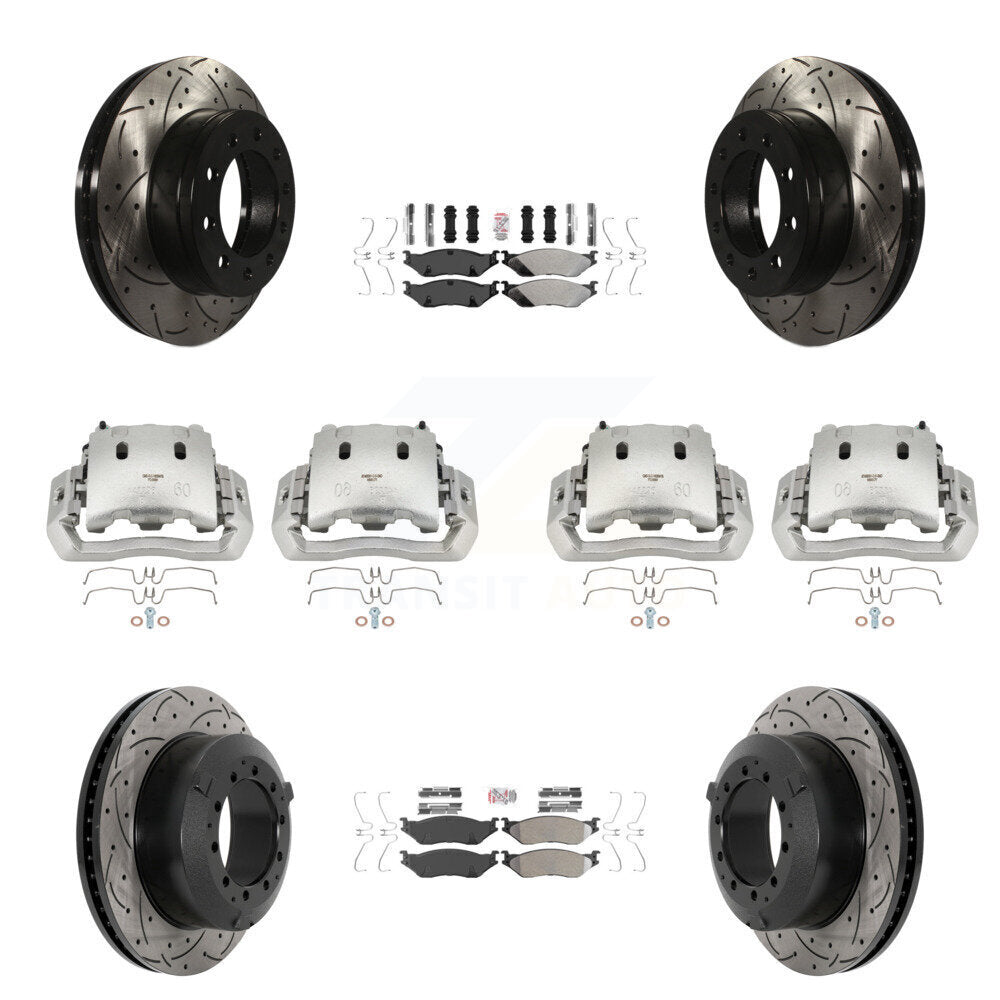 Transit Auto KCD-100773N Disc Brake Kit for 2005-2016 Ford F-450 Super Duty, International CF500, International CF600 & more - Front and Rear product image