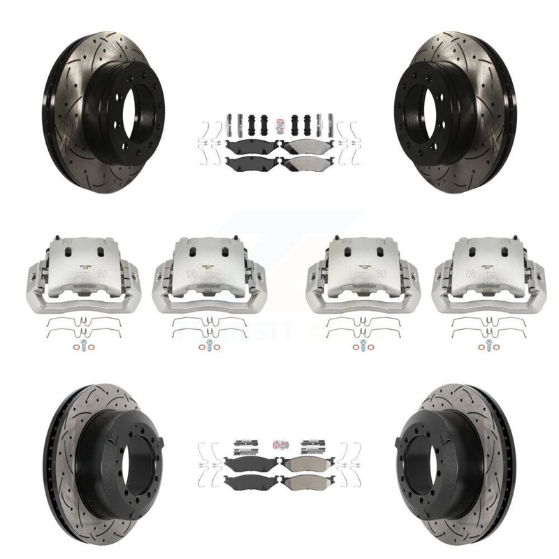 Transit Auto KCD-100773N Disc Brake Kit for 2005-2016 Ford F-450 Super Duty, International CF500, International CF600 & more - Front and Rear product image