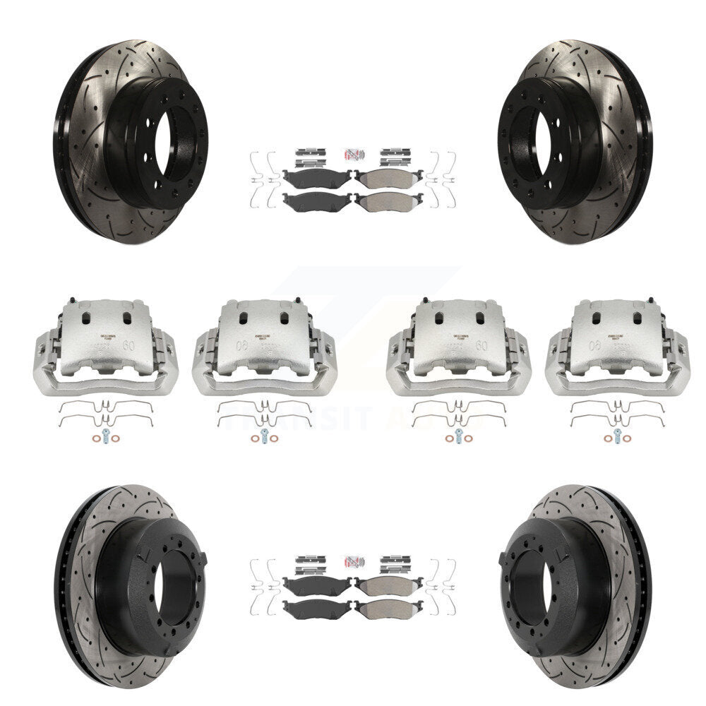 Transit Auto KCD-100774N Disc Brake Kit for 2005-2016 Ford F-450 Super Duty, International CF500, International CF600 & more - Front and Rear product image