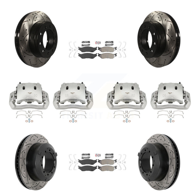 Transit Auto KCD-100774N Disc Brake Kit for 2005-2016 Ford F-450 Super Duty, International CF500, International CF600 & more - Front and Rear product image