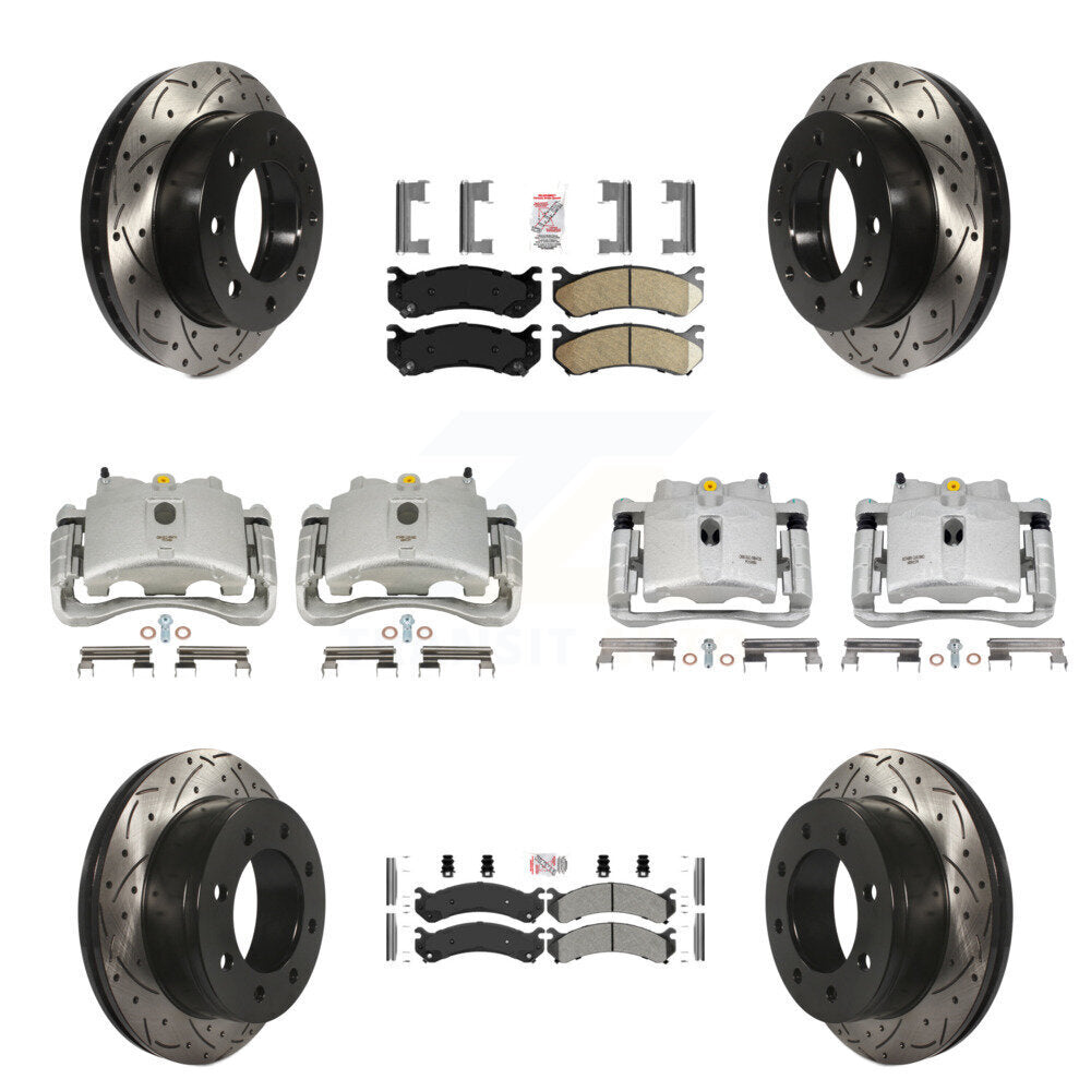 Transit Auto KCD-100783N Disc Brake Kit for 1999-2013 Chevrolet Suburban 2500, GMC Yukon XL 2500, Chevrolet Silverado 2500 HD & more - Front and Rear product image