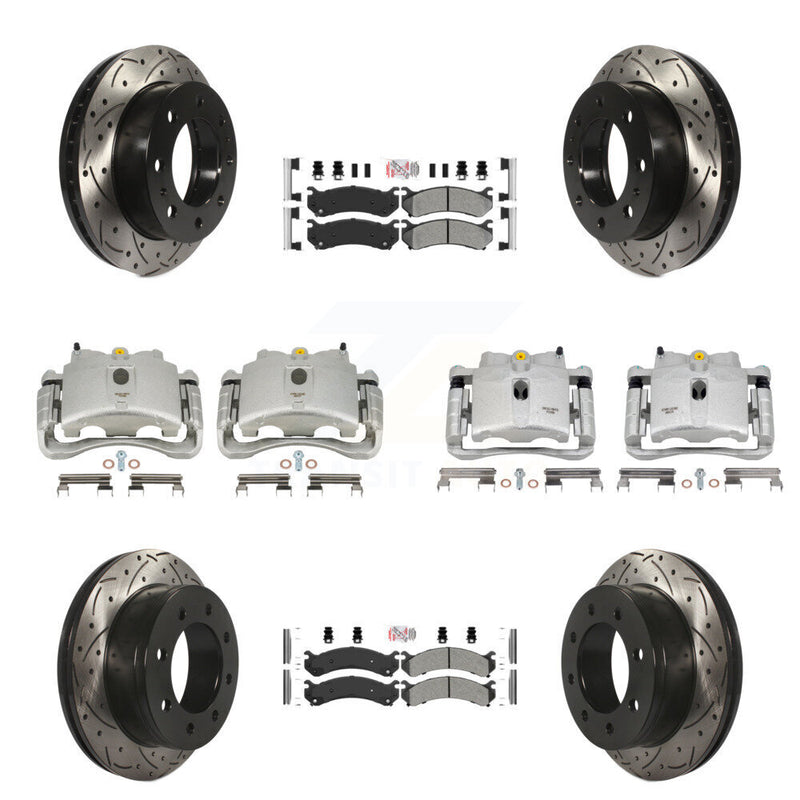 Transit Auto KCD-100784N Disc Brake Kit for 1999-2013 Chevrolet Suburban 2500, GMC Yukon XL 2500, Chevrolet Silverado 2500 HD & more - Front and Rear product image