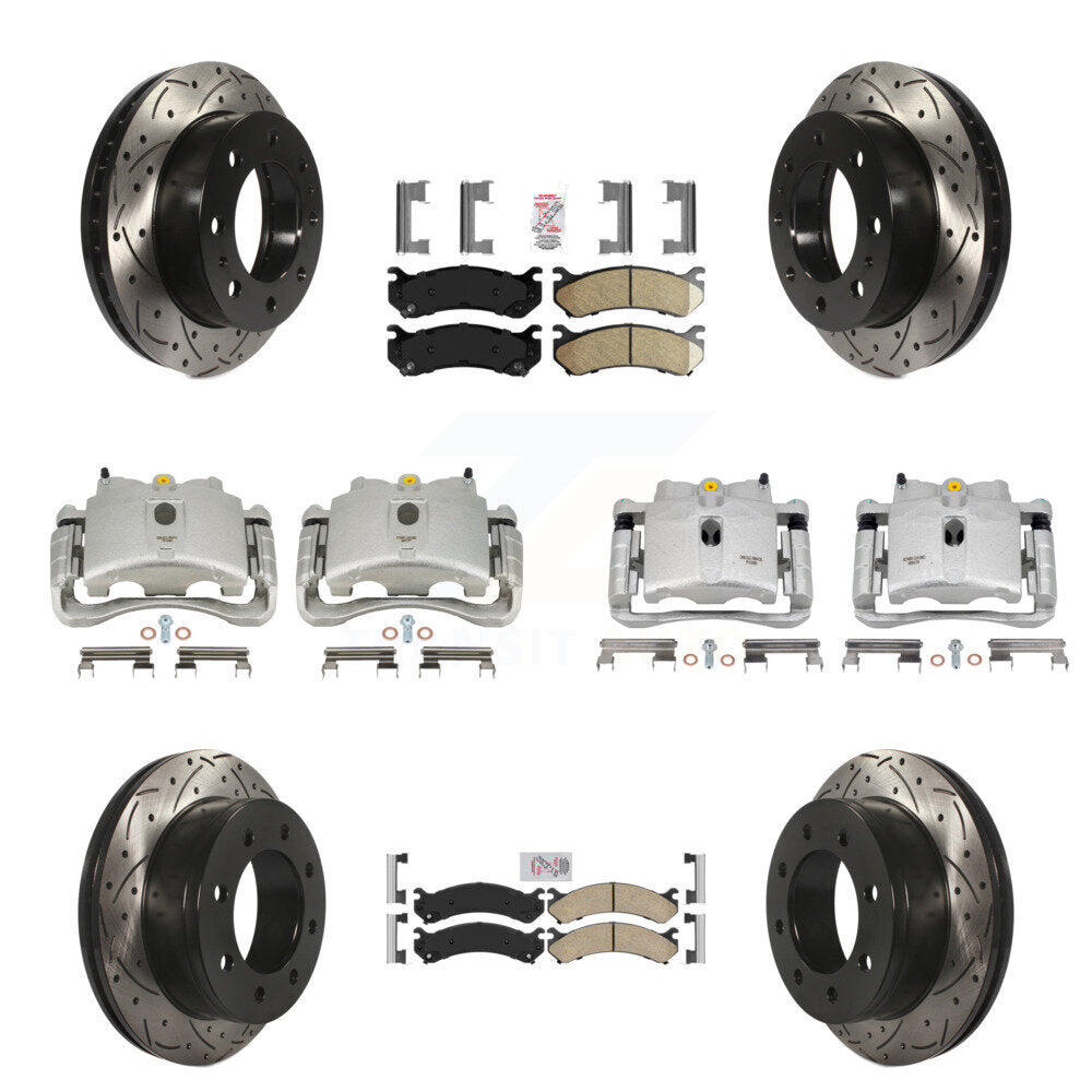 Transit Auto KCD-100785N Disc Brake Kit for 1999-2013 Chevrolet Suburban 2500, GMC Yukon XL 2500, Chevrolet Silverado 2500 HD & more - Front and Rear product image