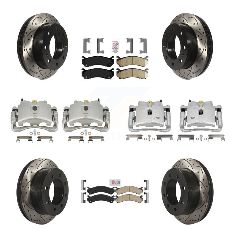 Transit Auto KCD-100785N Disc Brake Kit for 1999-2013 Chevrolet Suburban 2500, GMC Yukon XL 2500, Chevrolet Silverado 2500 HD & more - Front and Rear product image