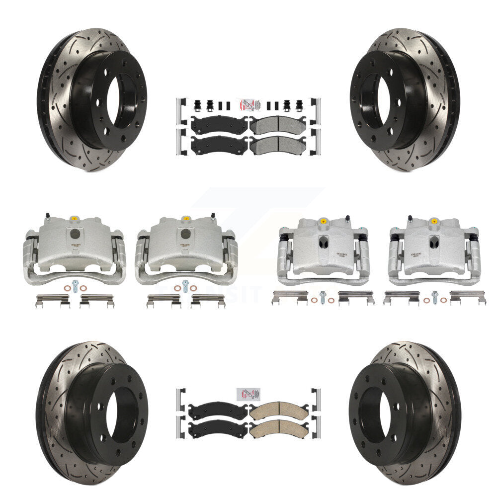 Transit Auto KCD-100786N Disc Brake Kit for 1999-2013 Chevrolet Suburban 2500, GMC Yukon XL 2500, Chevrolet Silverado 2500 HD & more - Front and Rear product image