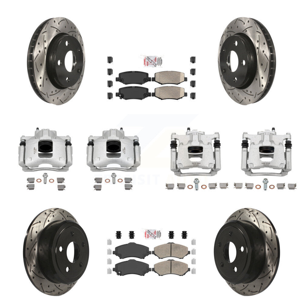 Transit Auto KCD-100795N Disc Brake Kit for 2007-2016 Jeep Wrangler - Front and Rear product image