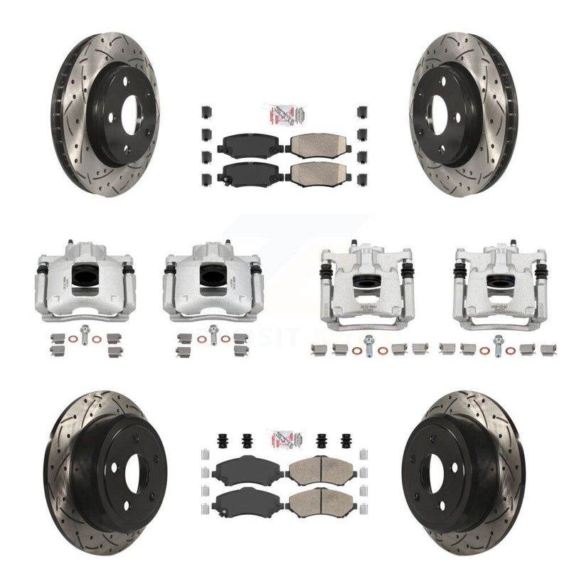 Transit Auto KCD-100795N Disc Brake Kit for 2007-2016 Jeep Wrangler - Front and Rear product image