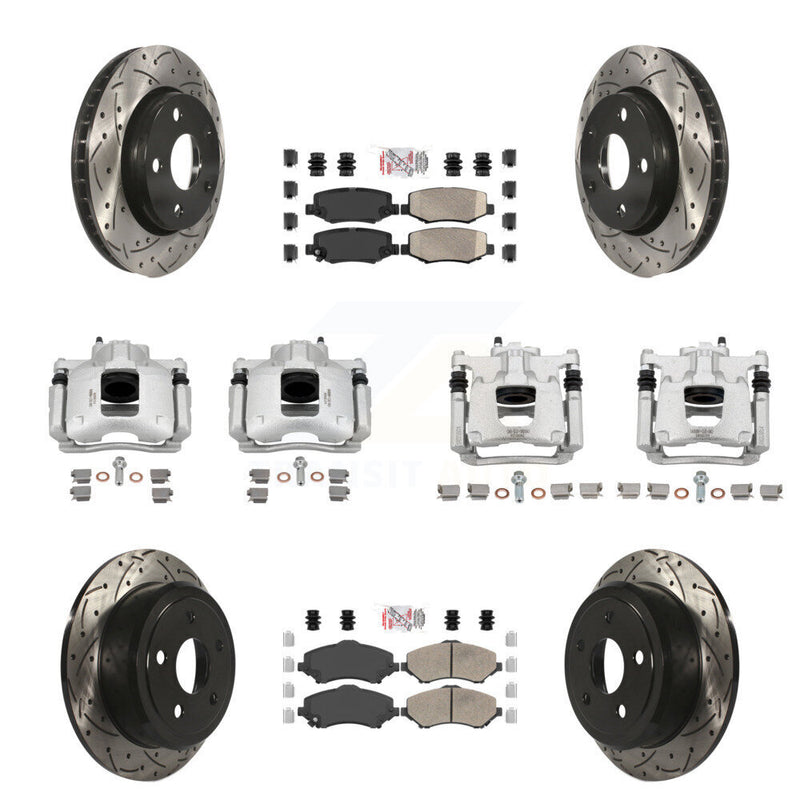 Transit Auto KCD-100796N Disc Brake Kit for 2007-2016 Jeep Wrangler - Front and Rear product image