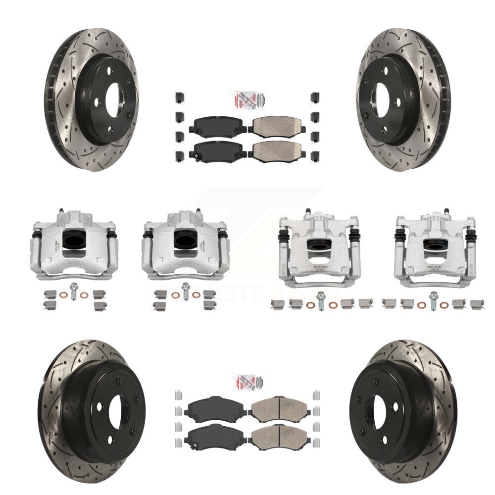 Transit Auto KCD-100797N Disc Brake Kit for 2007-2016 Jeep Wrangler - Front and Rear product image