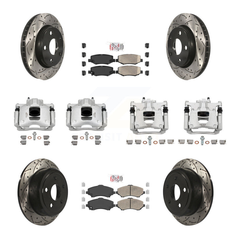 Transit Auto KCD-100797N Disc Brake Kit for 2007-2016 Jeep Wrangler - Front and Rear product image