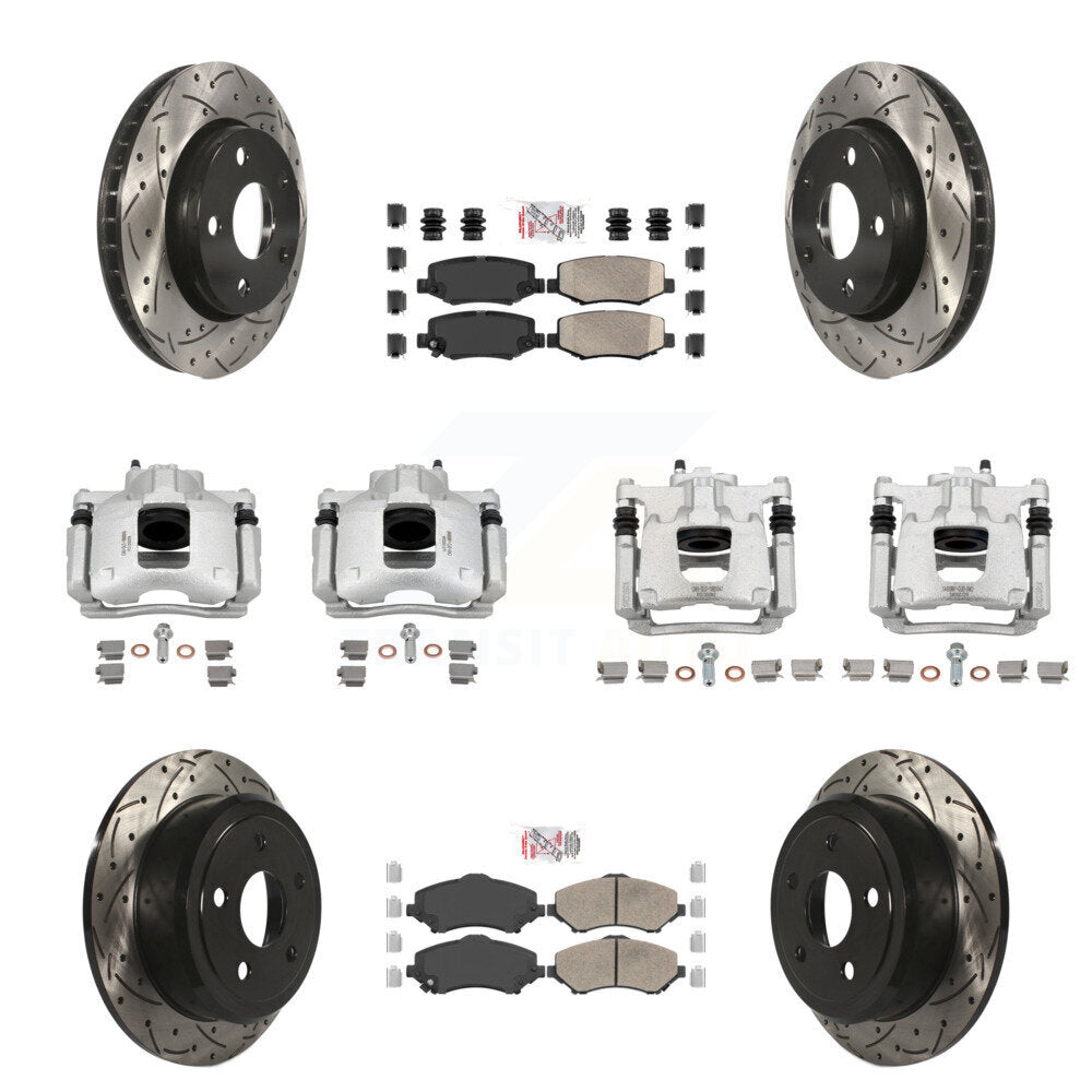 Transit Auto KCD-100798N Disc Brake Kit for 2007-2016 Jeep Wrangler - Front and Rear product image