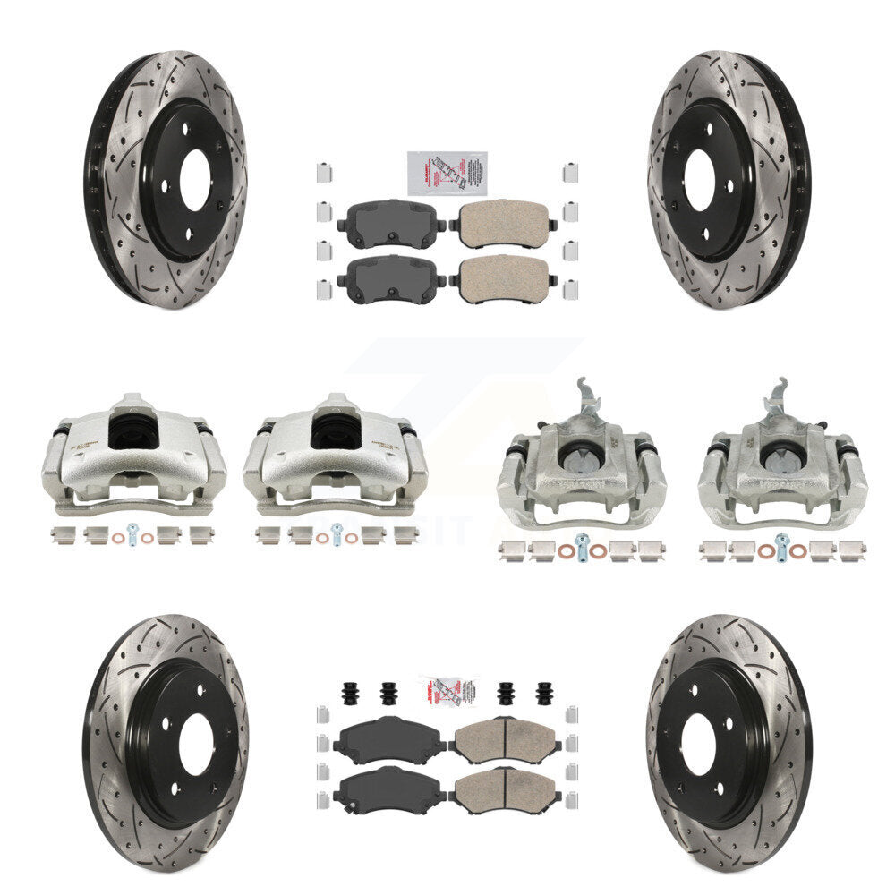 Transit Auto KCD-100800N Disc Brake Kit for 2009-2011 Dodge Journey - Front and Rear product image