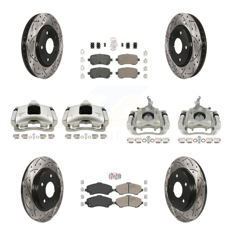 Transit Auto KCD-100801N Disc Brake Kit for 2009-2011 Dodge Journey - Front and Rear product image