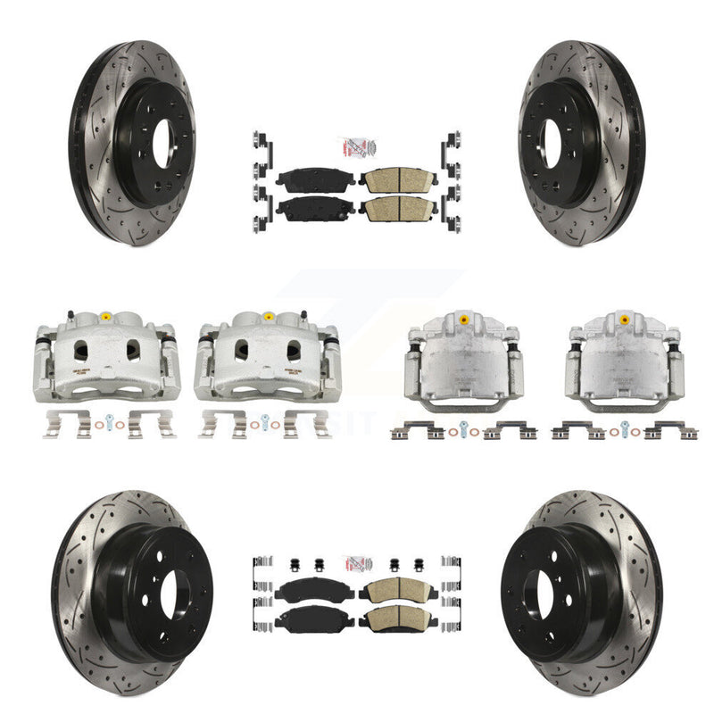 Transit Auto KCD-100804N Disc Brake Kit for 2008-2014 Chevrolet Silverado 1500, Cadillac Escalade, Cadillac Escalade ESV & more - Front and Rear product image
