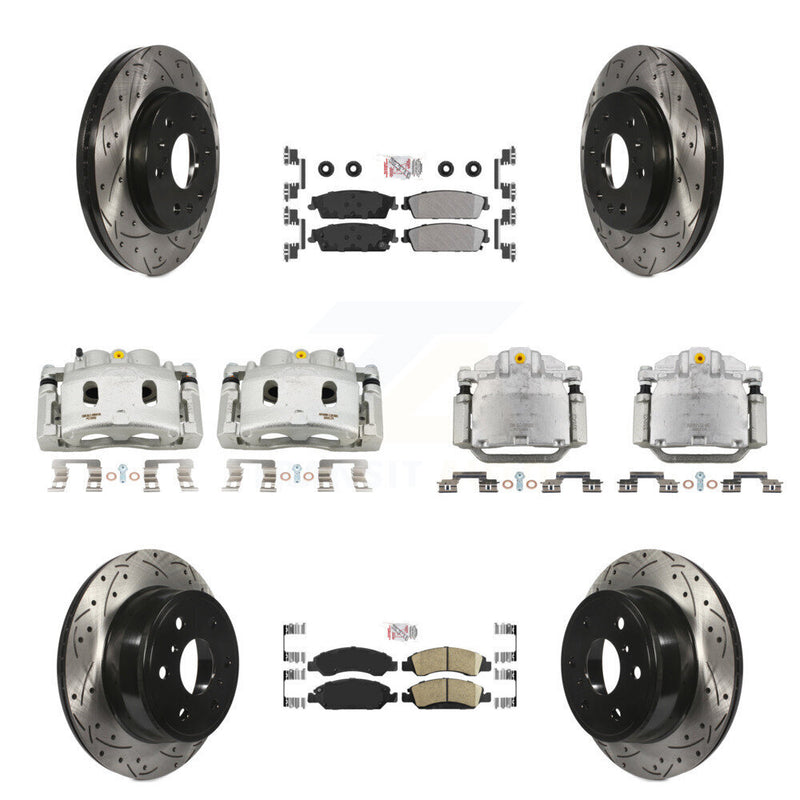 Transit Auto KCD-100805N Disc Brake Kit for 2008-2014 Chevrolet Silverado 1500, Cadillac Escalade, Cadillac Escalade ESV & more - Front and Rear product image