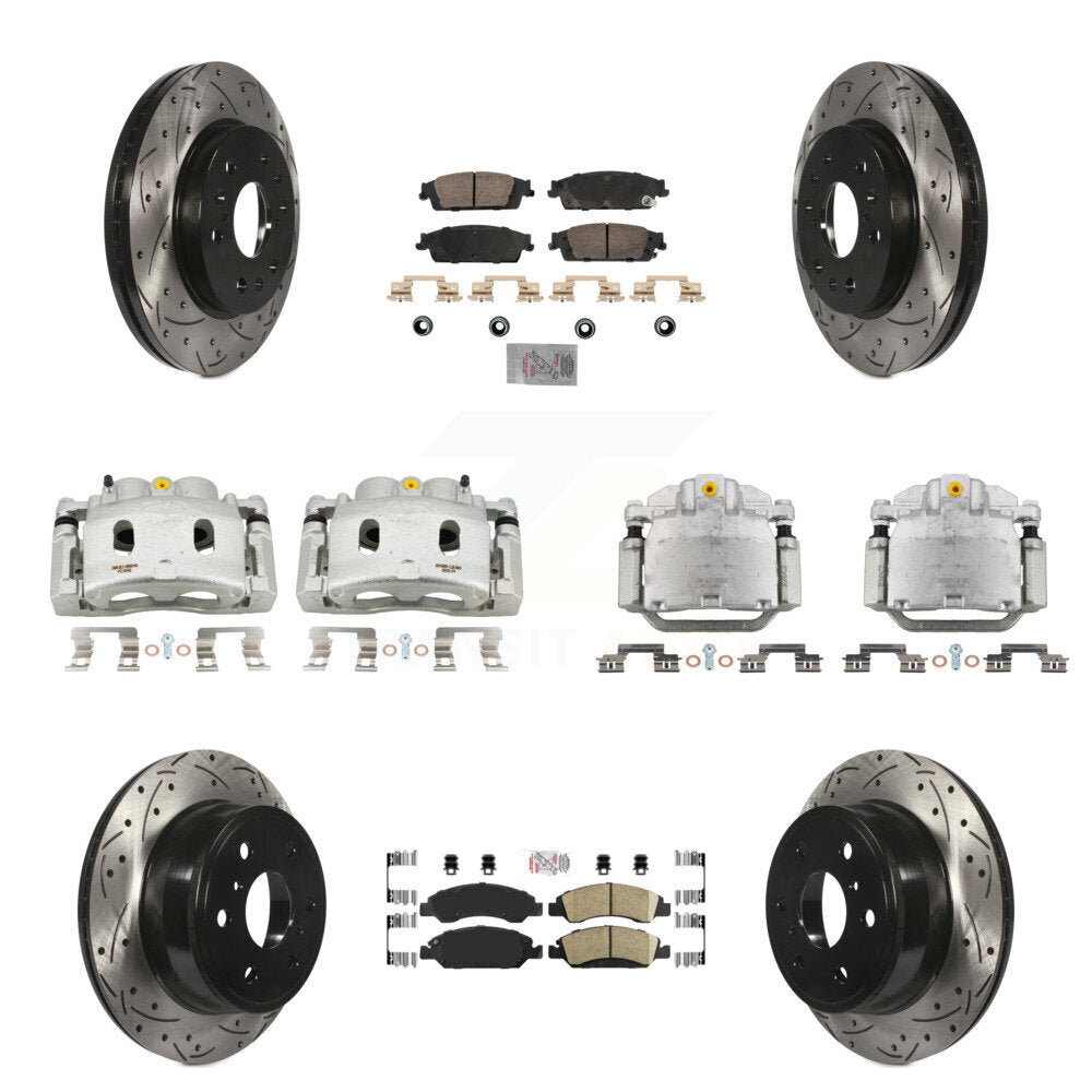 Transit Auto KCD-100809N Disc Brake Kit for 2014-2020 Chevrolet Suburban, Cadillac Escalade, Cadillac Escalade ESV & more - Front and Rear product image