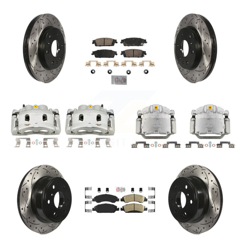 Transit Auto KCD-100809N Disc Brake Kit for 2014-2020 Chevrolet Suburban, Cadillac Escalade, Cadillac Escalade ESV & more - Front and Rear product image