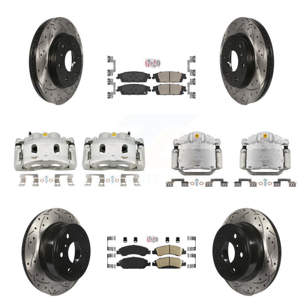 Transit Auto KCD-100811N Disc Brake Kit for 2014-2020 Chevrolet Suburban, Cadillac Escalade, Cadillac Escalade ESV & more - Front and Rear product image