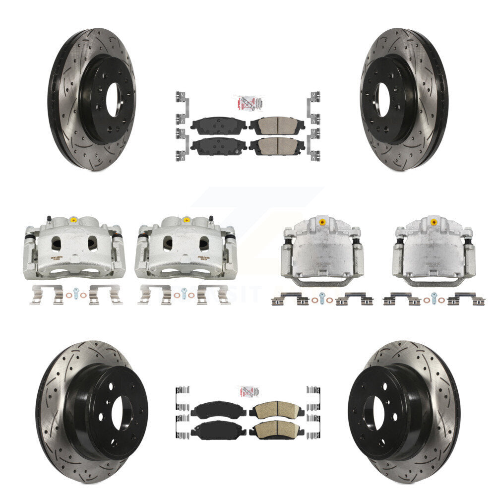 Transit Auto KCD-100814N Disc Brake Kit for 2014-2020 Chevrolet Suburban, Cadillac Escalade, Cadillac Escalade ESV & more - Front and Rear product image